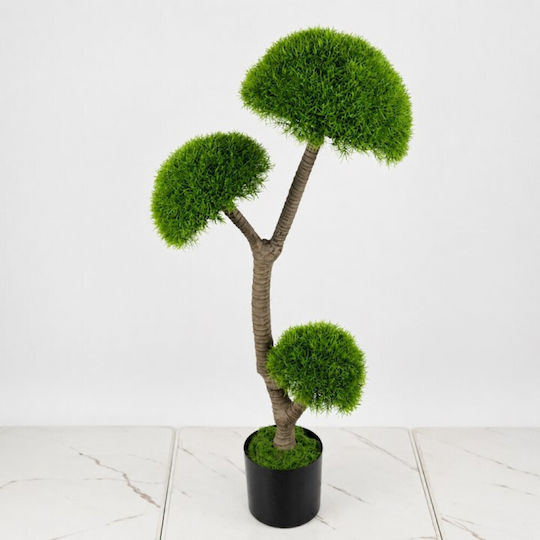 Künstliche Dekorative Topfpflanze Bonsai Moos Pilz Topf 100cm Galifas 551481