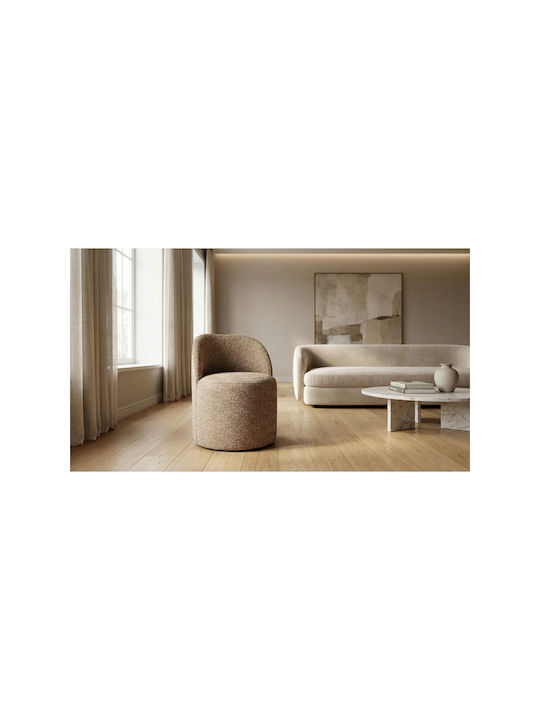 Living Room Stool with Backrest Wooden Brown