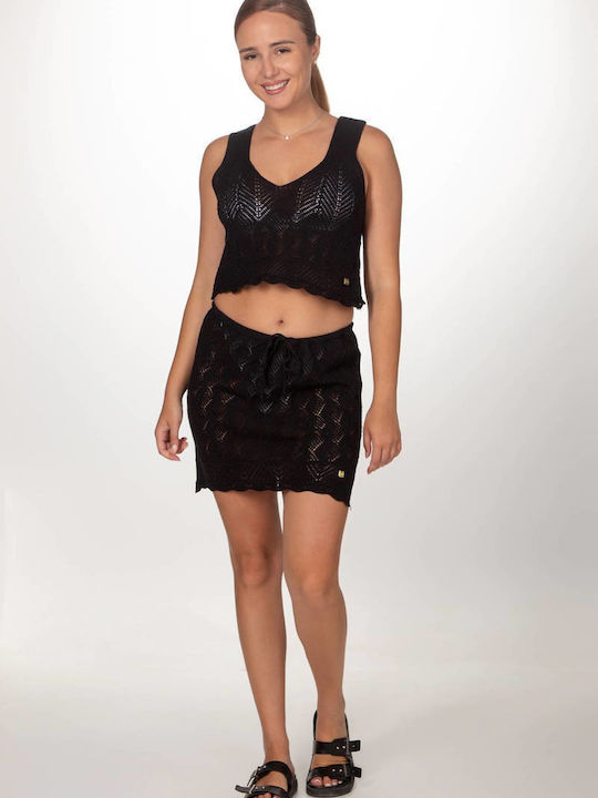 Vera Women's Beachwear Skirt Black