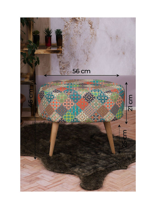 Wooden Multicolour Living Room Stools