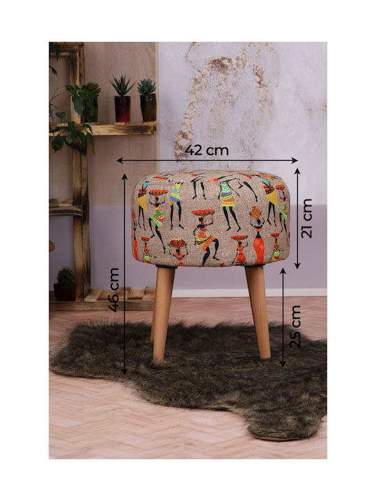 Taburet Bucătărie Lemn Multicolor
