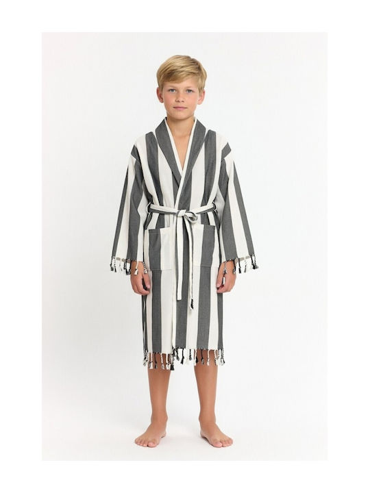 SteweHome Kids Bathrobe Striped Hooded
