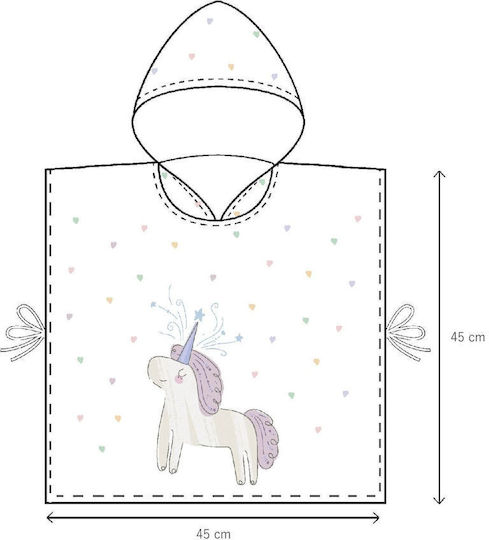 SteweHome Kinder Strandponcho Beiges