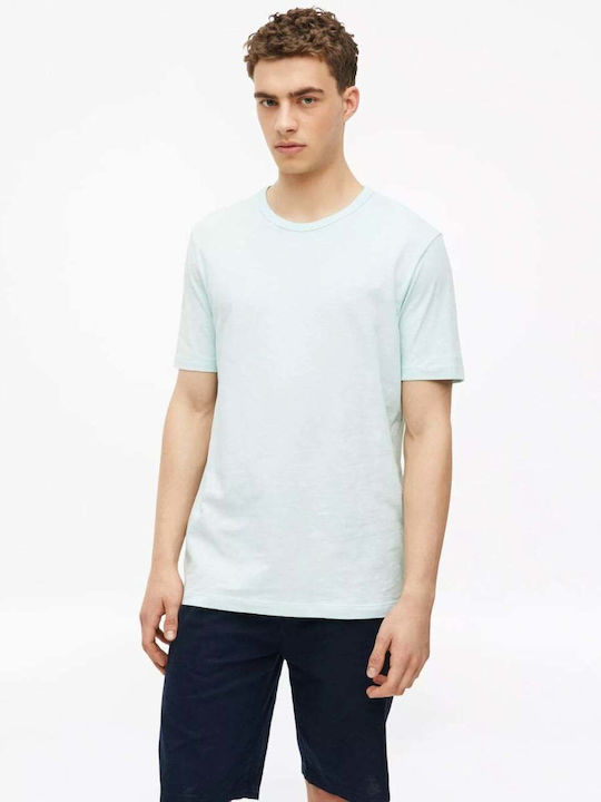 Herrenblusen T-Shirt Türkis Hell
