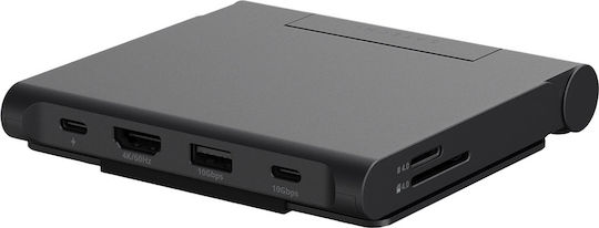 Satechi Stand 4k Usb-c Hub Ipad Foldable Portable Black