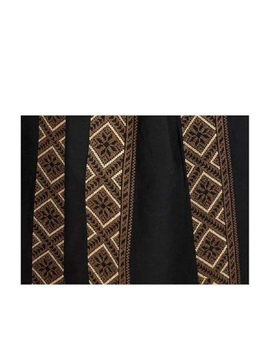 Φούστα Floral Black Brown