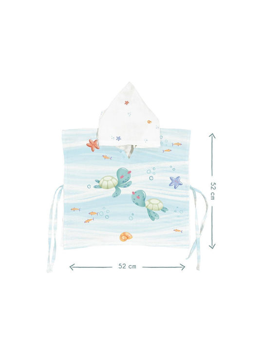 SteweHome Kinderbademantel Beige mit Kapuzen-