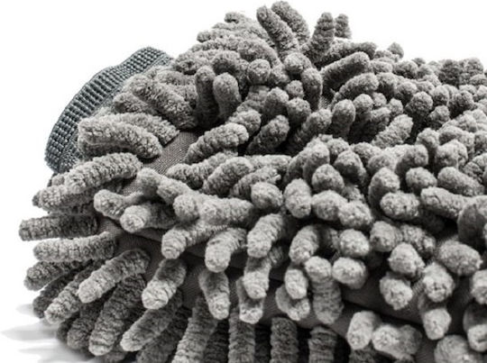 Car Wash Glove Made Microfiber Light Gray 20x25cm Er D L