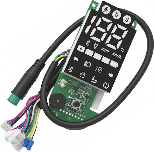 Avizar Ecran Lcd Scuter 5 Pro Cabluri Impermeabile Moduri Afișare Eco D S Negru Verde