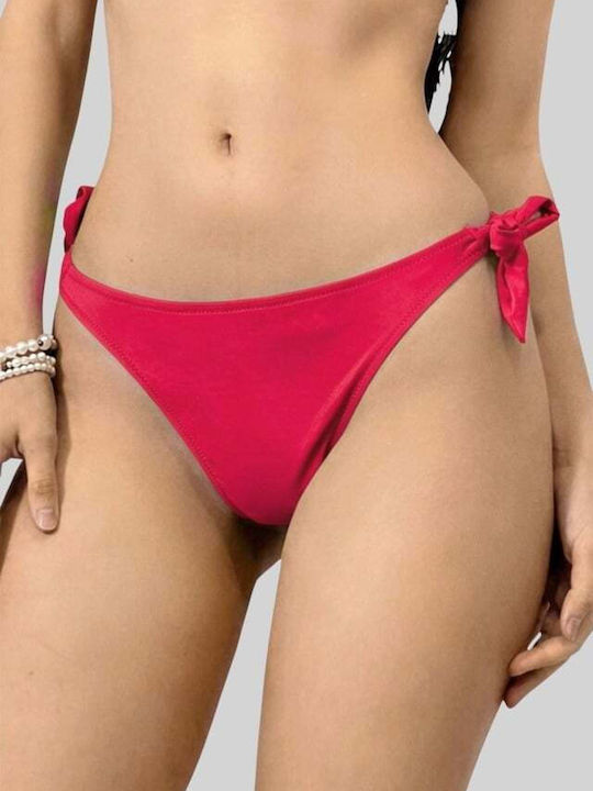 Bikini Brazil με Κορδονάκια Red