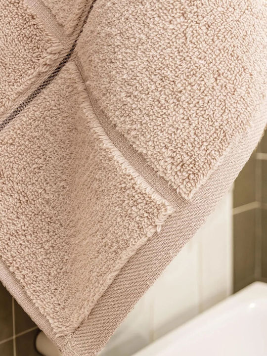 SteweHome Body Towel 90x150cm Beige Weight 700gsm