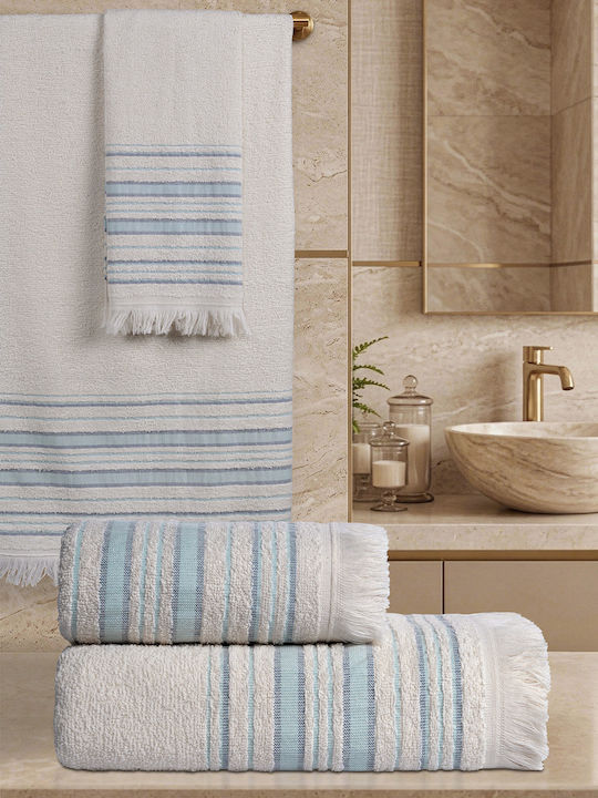 SteweHome SteweHome Badetücher 4-teiliger Handtuch-Set Blauer