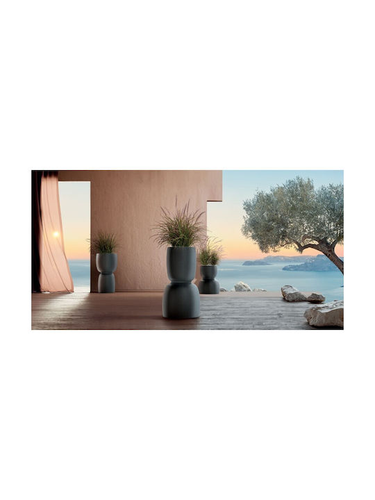 Ethick Keramik Blumentopf Graphit 30x30x54cm