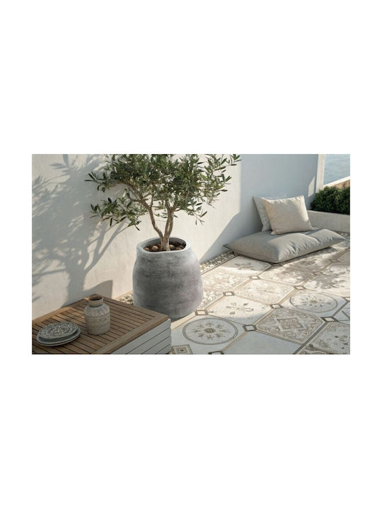 Ethick Γλάστρα Πήλινη Γκρι 40x40x40εκ.