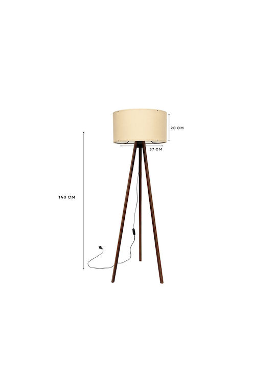 Fratelli Home Φωτιστικό Δαπέδου Υ140xΜ38εκ. Μπεζ