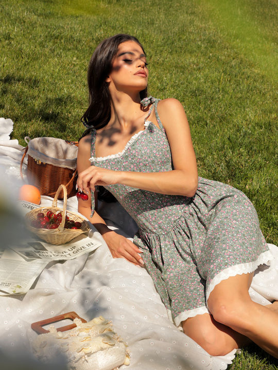 Summer Mini Dress Green