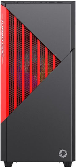 GameMax Contac OC Gaming Middle Tower Carcasă Calculator cu Fereastră Laterală și Iluminare ARGB Negru