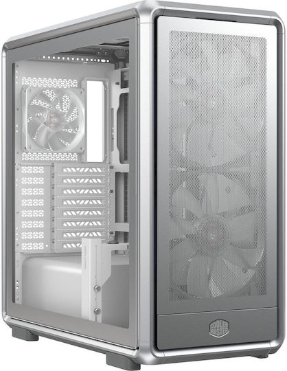 CoolerMaster Masterframe 600 Mesh Gaming Middle Tower Carcasă PC cu Panou Lateral Argintiu