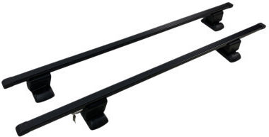 Car Roof Bars Factory Bolted Mounts 140 Cm Key Black Steel Set 2 Pieces Rb009a-135