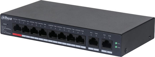 Dahua CS4010-8GT-110 Managed L2 PoE Switch with 10 Gigabit (1Gbps) Ethernet Ports