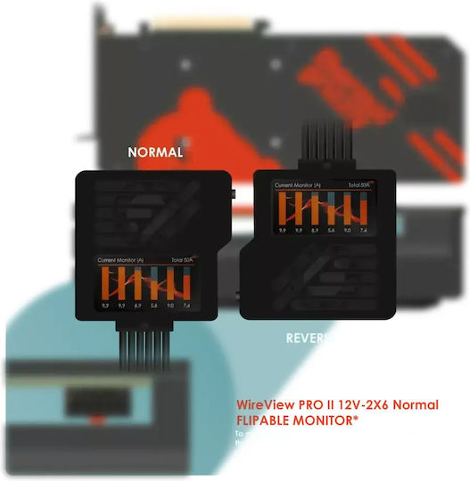 Grizzly Wireview Pro Ii 12v-2x6 Gpu Monitoring Normal Черен