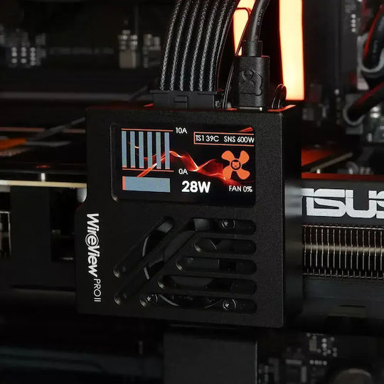 Grizzly Wireview Pro Ii 12v-2x6 Gpu Monitoring Normal Черен