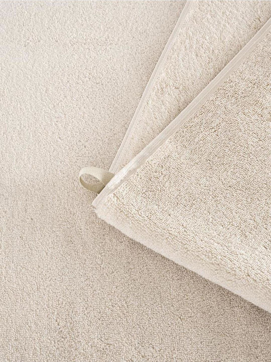 SteweHome Πετσέτα Προσώπου 50x90εκ. Γκρι 4τμχ Βάρους 600gr/m²