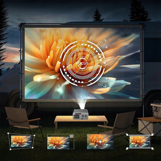 Zenwire G60 Projector DLP Full HD Λάμπας LED με Wi-Fi και Ενσωματωμένα Ηχεία