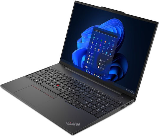 Lenovo ThinkPad E16 Gen 1 16 Zoll IPS FHD+ (i5-1335U/16GB/256GB SSD/W11 Pro) Graphit Schwarz (Tastatursprache Internationales Englisch)