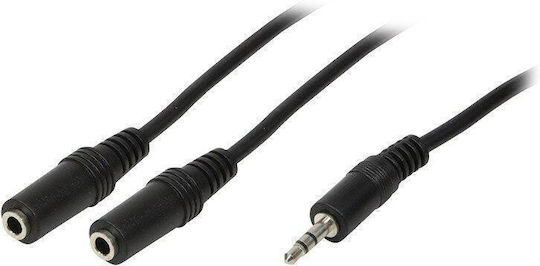 LogiLink 3.5mm Jack Cable 3.5mm Male - 3.5mm Male Black 3m CA1051