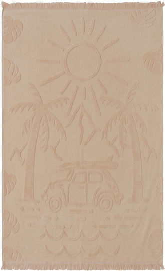 SteweHome Cotton Brown Beach Towel 100x150cm