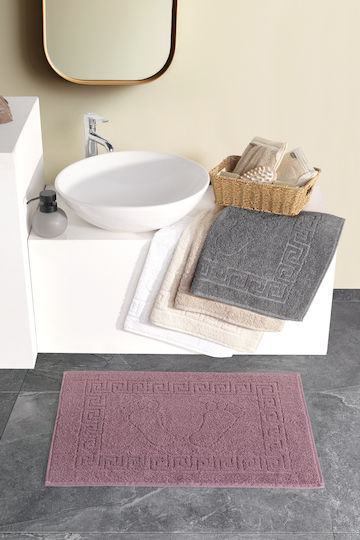 SteweHome Set Bath Mats Cotton White 50x70cm 5 Pieces