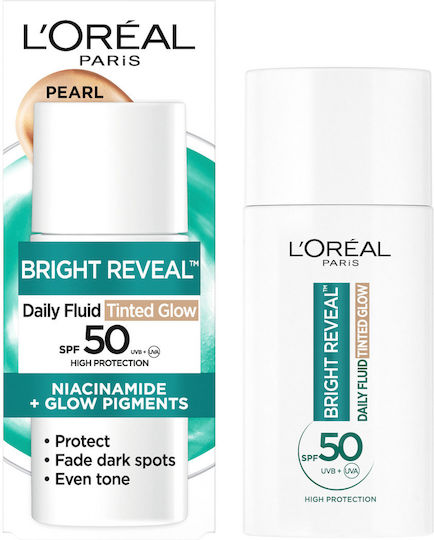 L'Oreal Paris Paris Bright Reveal Daily Fluid Tinted Glow Течен грим 50мл