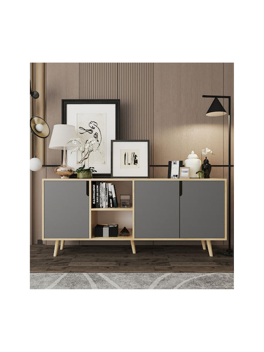 Буфет Дървен SteweHome Многоцветен 180x45x80см