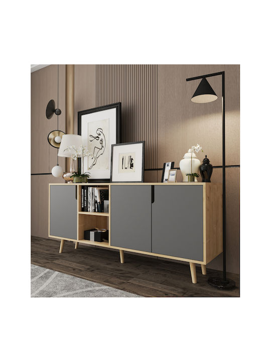 Буфет Дървен SteweHome Многоцветен 180x45x80см