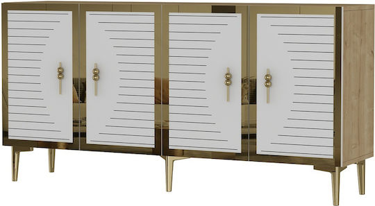 Буфет Дървен Златист 150x32x75см