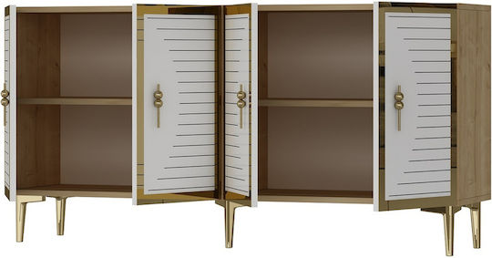 Буфет Дървен Златист 150x32x75см
