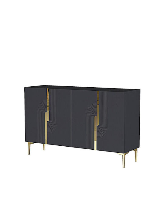 Μπουφές Ξύλινος Καφέ 120x30x75cm