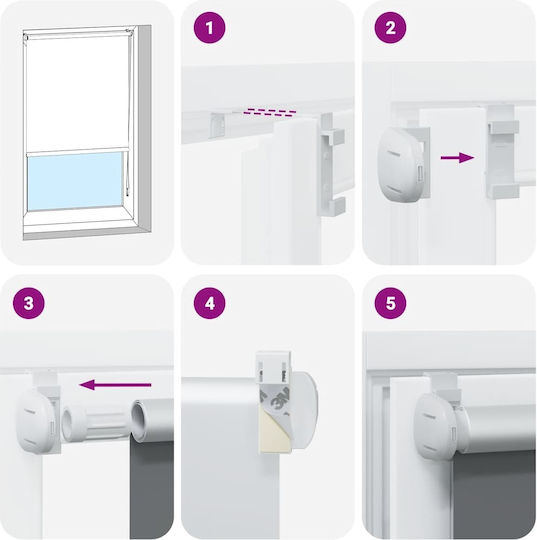 vidaXL Roller Blinds Total Blackout Light Blue W40xH230cm 4011584