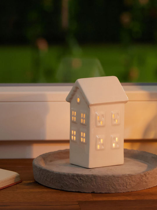 Relaxdays Suport Pentru Lumânări În Culoare Albă 12x5.5x6 cm