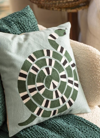 Vivaraise Sofa Cushion Tana 100% Cotton Abyss Green 40x65cm