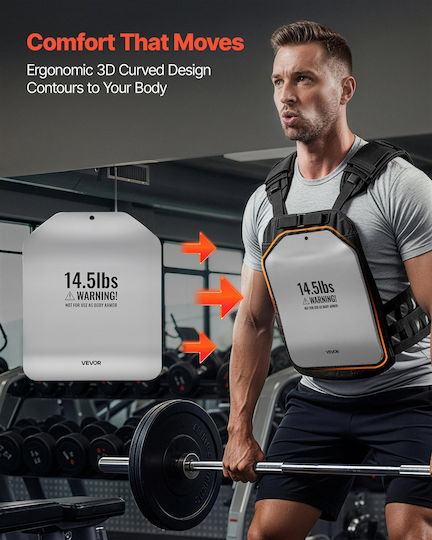 Vevor Vest Plates Curved Base Pairs 6.6 Kg Plates Tactical Weighted High Quality Steel Construction Vest Ergonomic Design Strength Endurance Training Running Jogging Fitness Intense Workouts