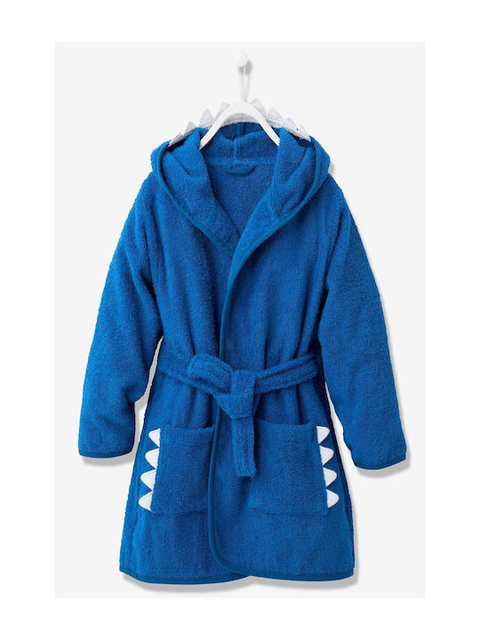SteweHome Kids Bathrobe Blue Hooded