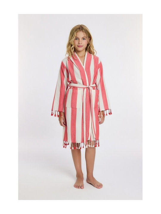 SteweHome Kids Bathrobe Red Hooded