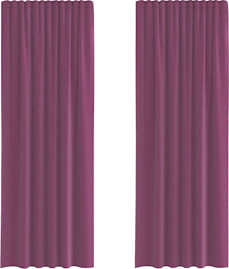 vidaXL Σετ Voile με Τιράντες Μωβ 140x260εκ.