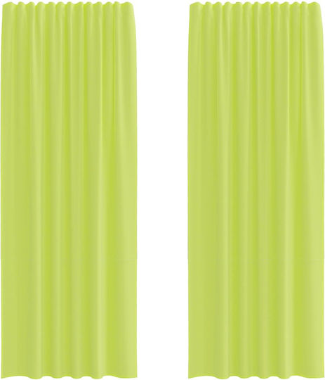 vidaXL Σετ Voile με Τιράντες Πράσινο Μήλου 140x260εκ.