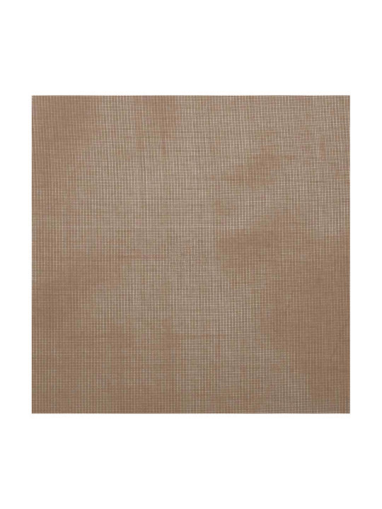 vidaXL Set Window Curtains with Tab Tops Light Brown 140x140cm