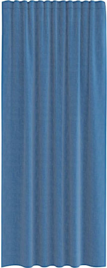 vidaXL Комплект Пердета И Завеси С Презрамки Voile Син Роял 140x225см