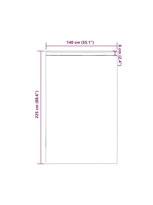 vidaXL vidaXL Vorhänge Platzierung Fenster mit Grommet Offene Grau 140x225cm