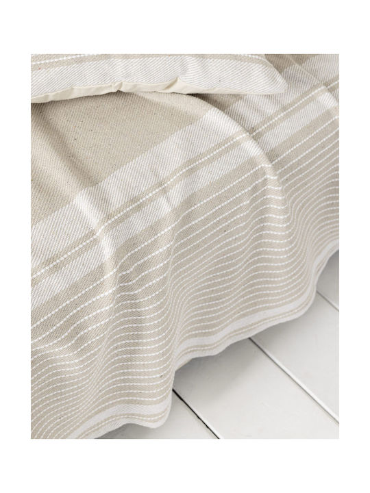 Nima Nima Decorative Pillow Case Roven 100% Cotton Ecru 45x45cm
